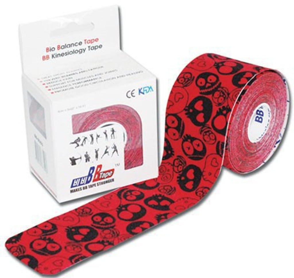 E-shop Kineziologické tejpy BB Tape Design - Lebky Farba: červená