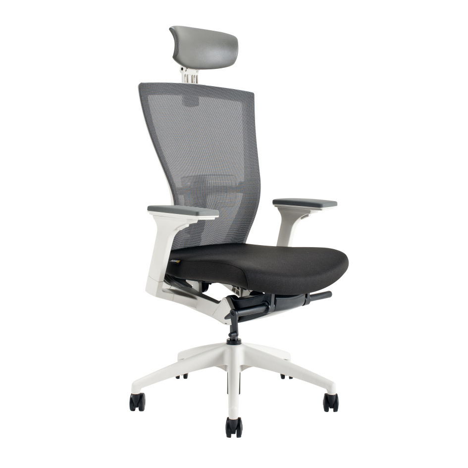 E-shop Ergonomická kancelárska stolička OfficePro Merens White Farba: čierna, Opierka hlavy: s opierkou