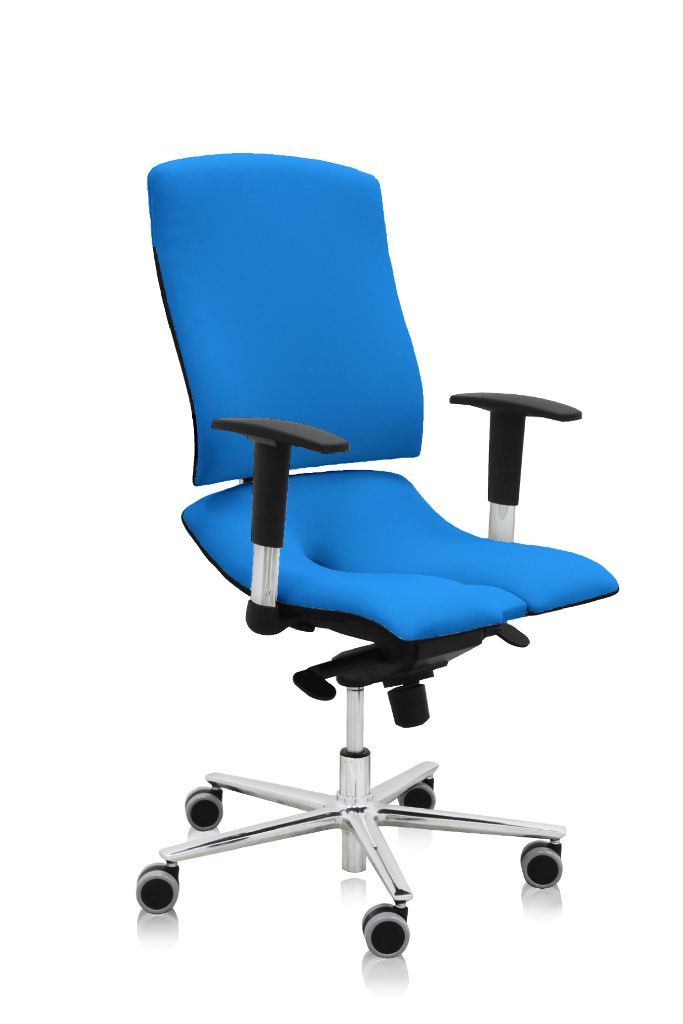 E-shop ASANA Seating Ergonomická kancelárska stolička Asana Steel Standard Farba čalúnenia: Látka Atlantic Modrá 66086, Opierky rúk: s opierkami