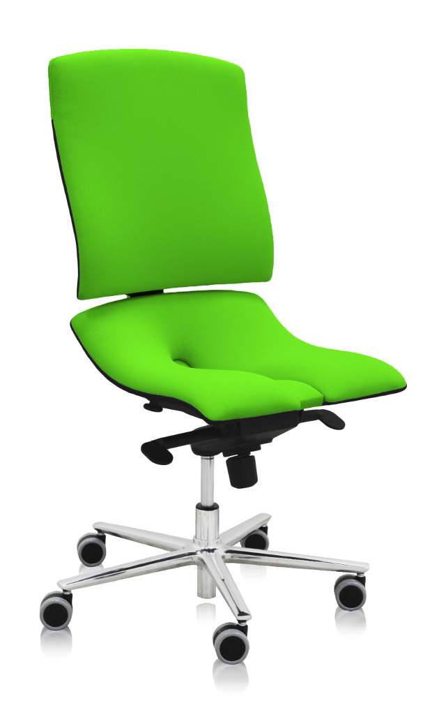 E-shop ASANA Seating Ergonomická kancelárska stolička Asana Steel Standard Farba čalúnenia: Látka Atlantic Zelená 68099, Opierky rúk: bez opierok