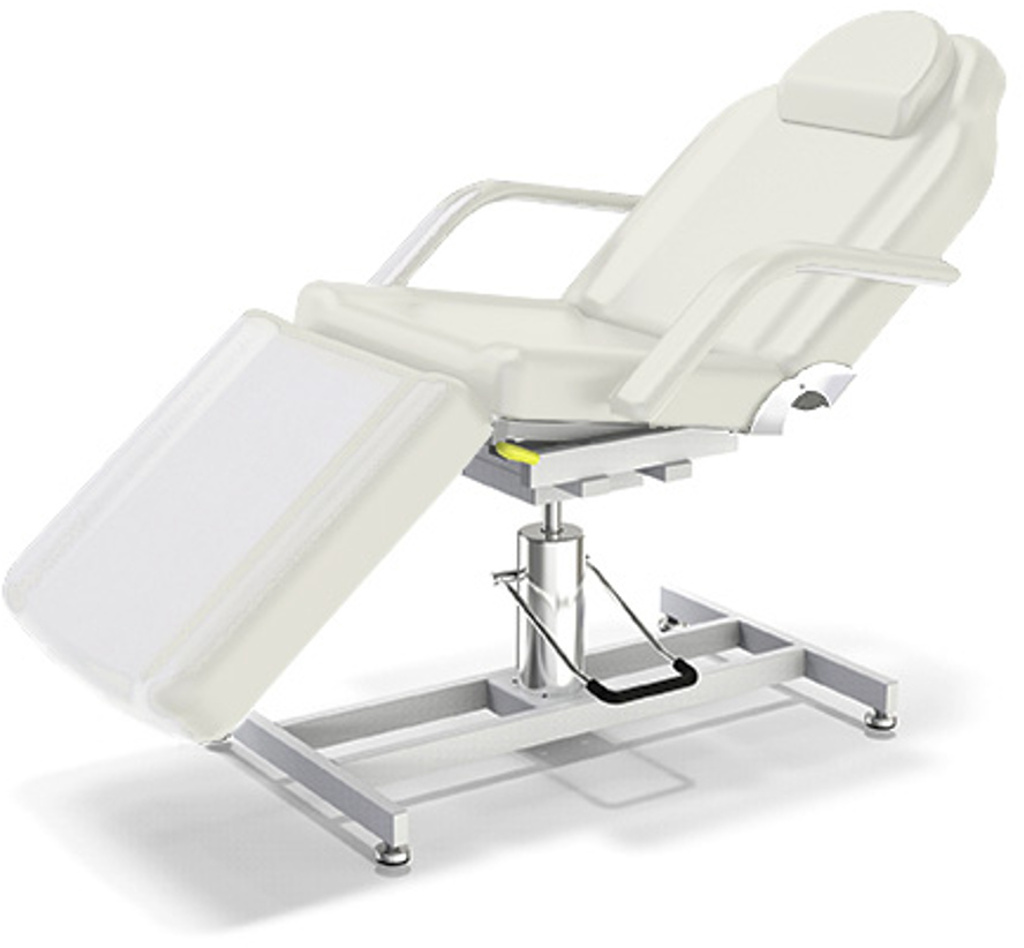 Hydraulické kozmetické kreslo Fabulo Beauty Belle Plus  188*62 cm / 45 kg / biela