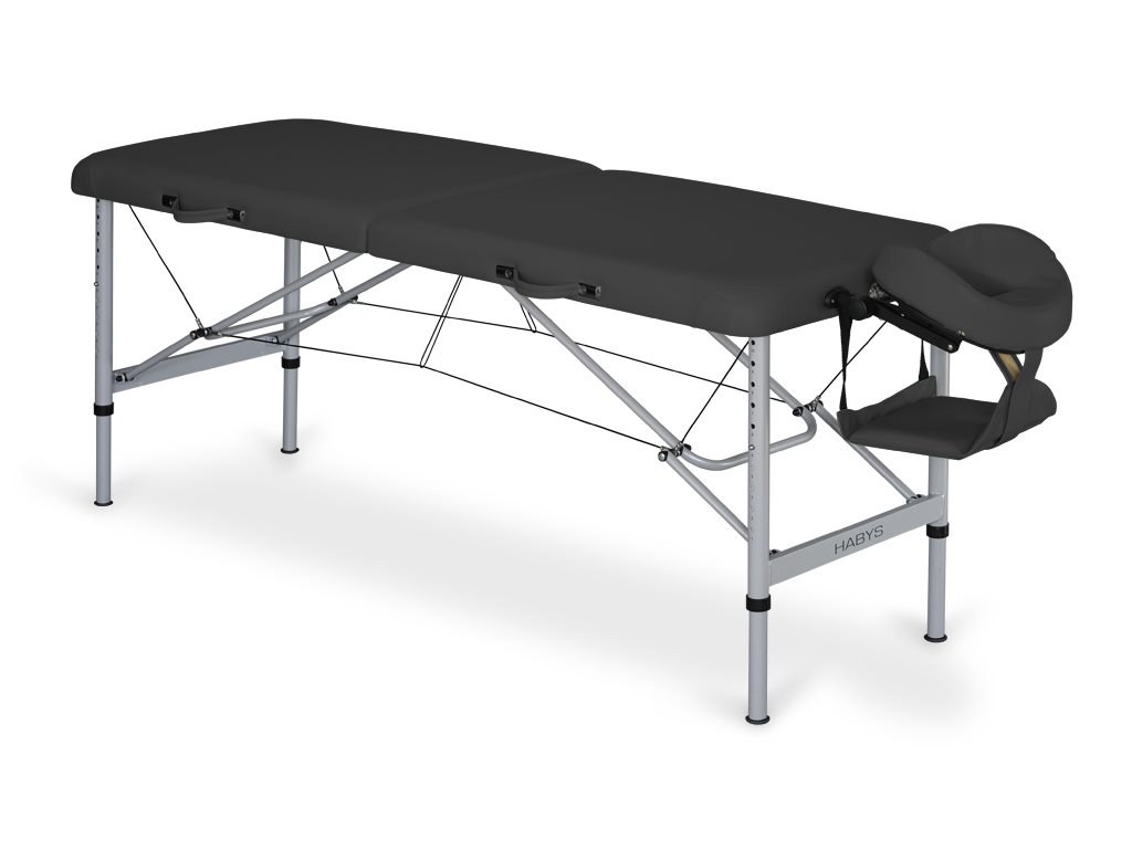 E-shop HABYS® Skladací masážny stôl HABYS® Aero Farba: čierna (#15) - Vinyl Flex, Veľkosť: 165 x 60 cm
