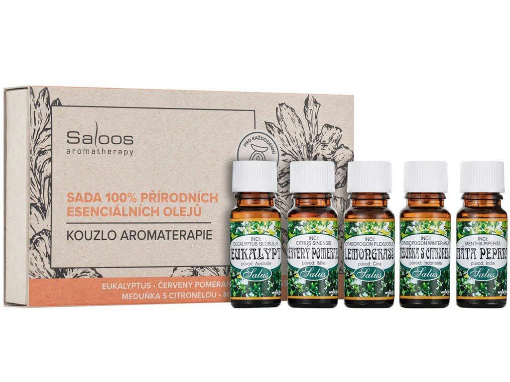 Saloos kúzlo aromaterapie - sada 100% prírodných esenciálnych olejov