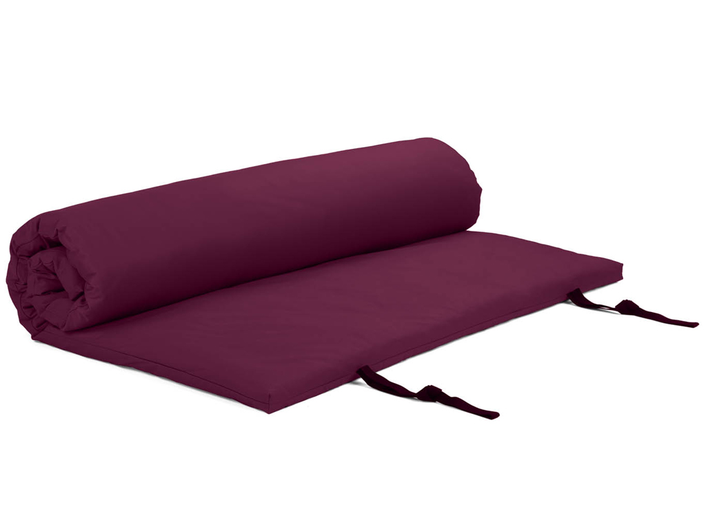 Futón Bodhi Welltouch so snímateľným poťahom - 4-vrstvový Farba: baklažánová (aubergine), Rozmery: 200 x 200 cm