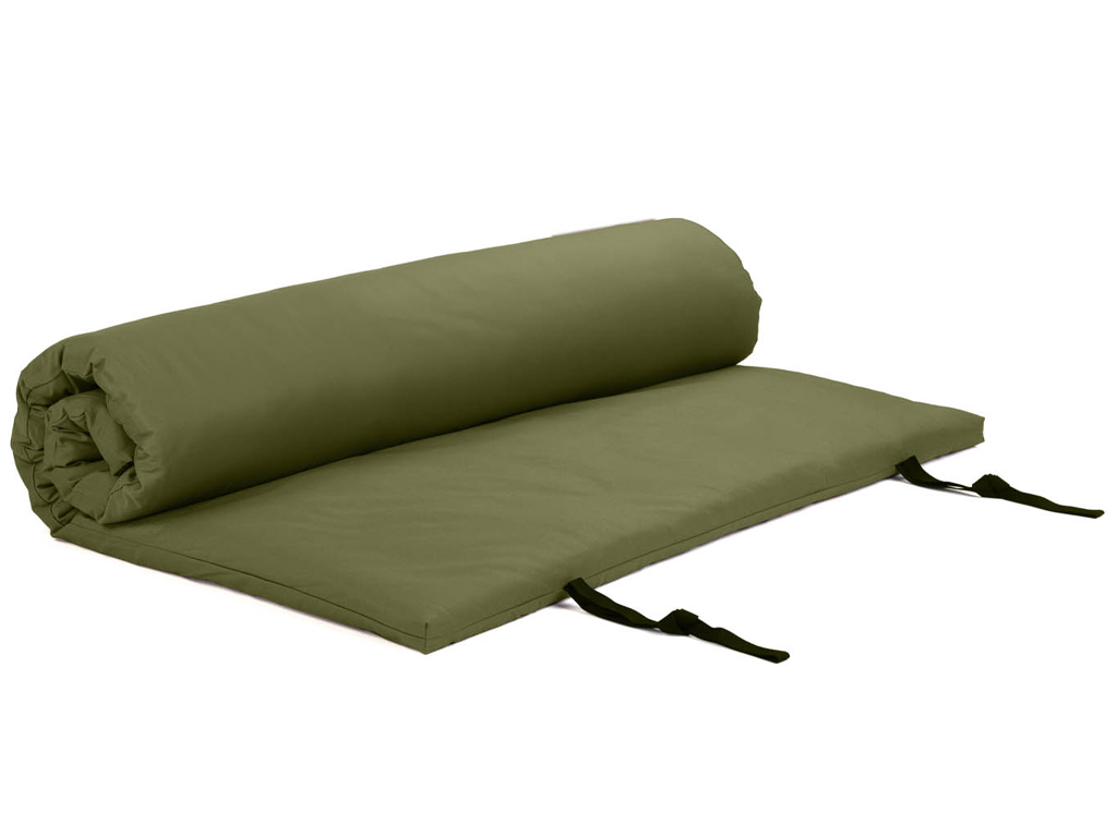 Futón Bodhi Welltouch so snímateľným poťahom - 4-vrstvový Farba: olivová (loden green), Rozmery: 200 x 120 cm