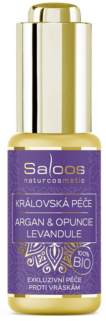 Saloos (Salus) Saloos Omladzujúci elixír 100% Bio pleťový olej Argan & Opuncia - Levanduľa