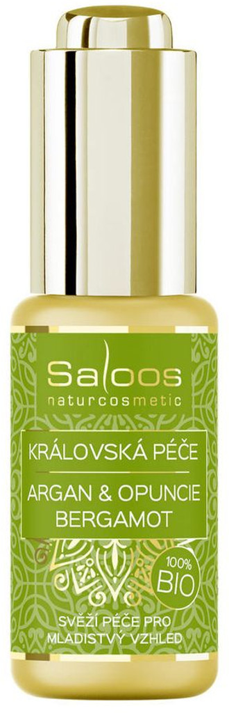 Saloos (Salus) Saloos Omladzujúci elixír 100% Bio pleťový olej Argan & Opuncia - Bergamot