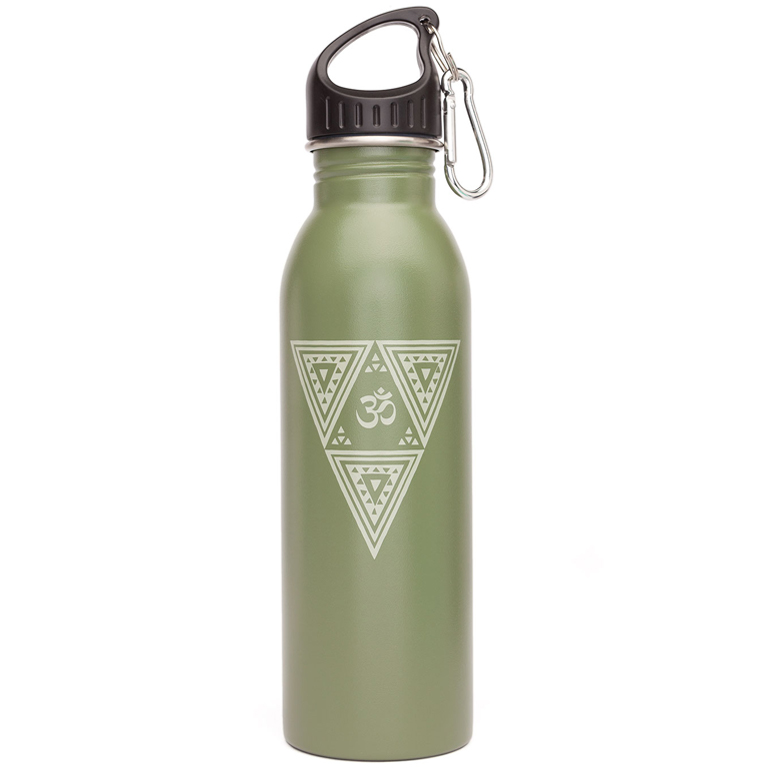 E-shop Cestovná fľaša so slamkou Bodhi z nehrdzavejúcej ocele Motív: OM Triangle