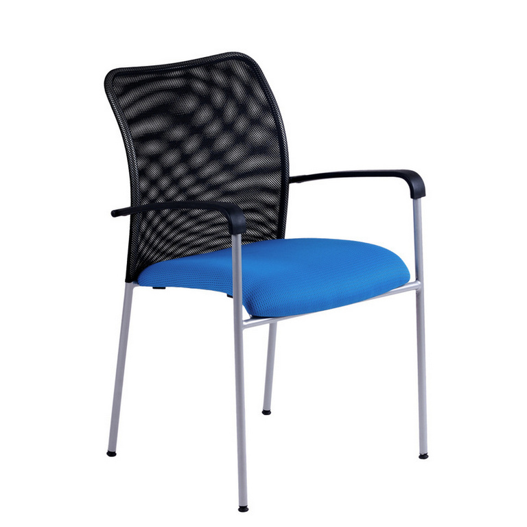 E-shop Ergonomická rokovacia stolička OfficePro Triton Net Farba: modrá
