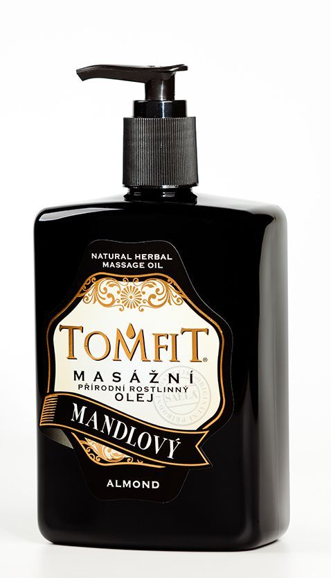 TOMFIT prírodný rastlinný masážny olej - mandľový Objem: 500 ml