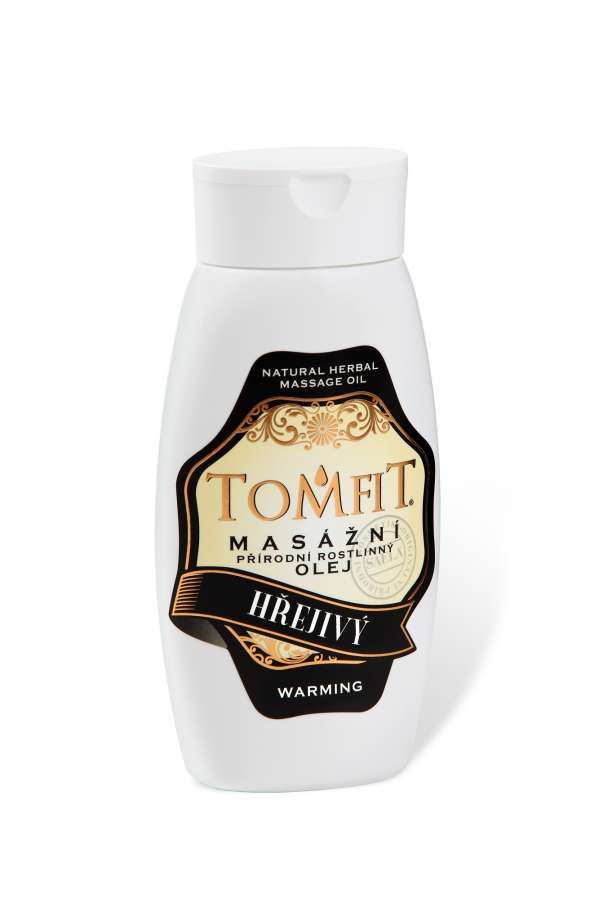 TOMFIT prírodný rastlinný masážny olej - hrejivý