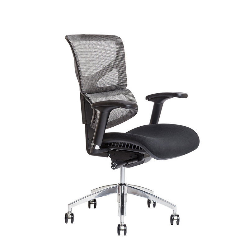 E-shop Ergonomická kancelárska stolička OfficePro Merope Farba: antracitová, Opierka hlavy: bez opierky