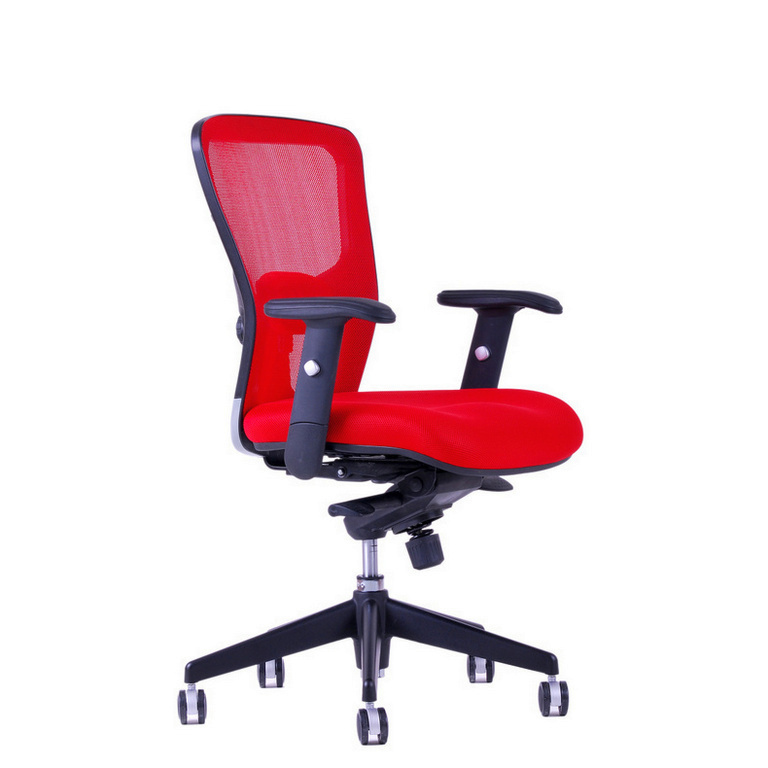 E-shop Ergonomická kancelárska stolička OfficePro Dike Farba: červená, Opierka hlavy: bez opierky