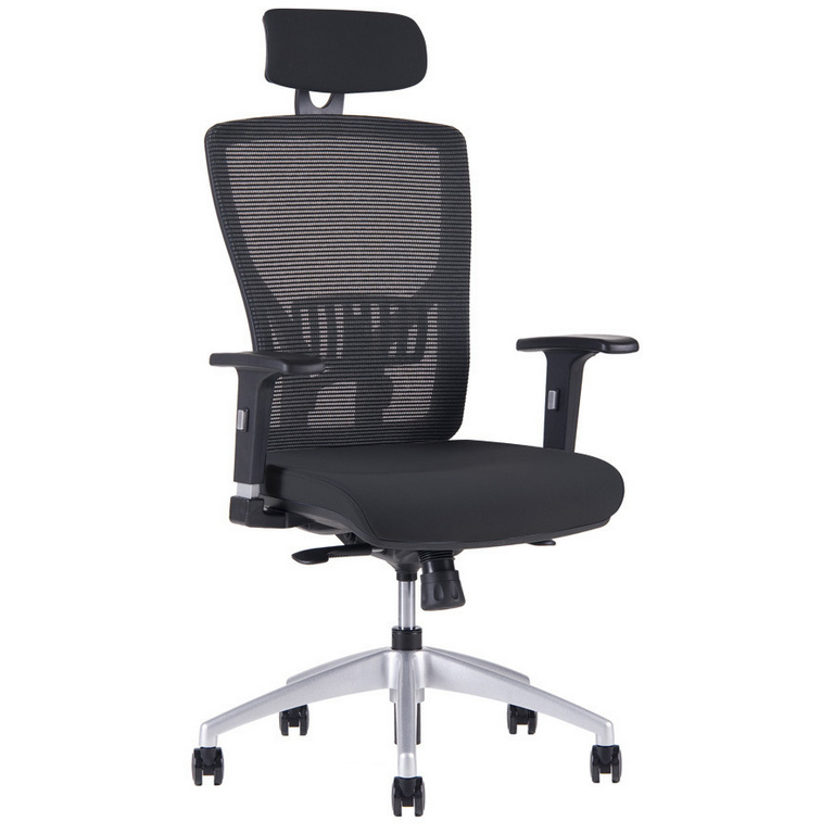 Ergonomická kancelárska stolička OfficePro Halia Mesh Farba: čierna, Opierka hlavy: s opierkou