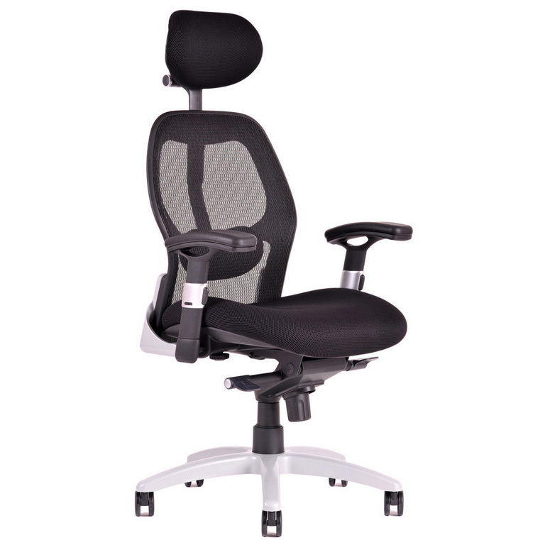 Ergonomická kancelárska stolička OfficePro Saturn Farba: čierna