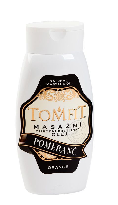 TOMFIT prírodný rastlinný masážny olej - pomarančový