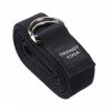 popruh trendy sport yoga belt na jogu s kovovou sponou opasok antracitova