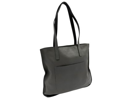 Kožená kabelka šedá