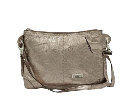 Kožená kabelka zlatá