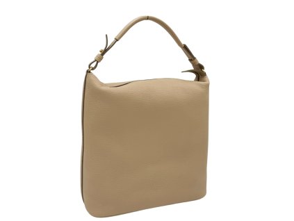 Kožená kabelka béžová