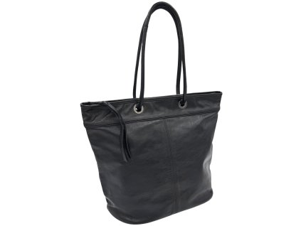 Kožená kabelka černá