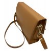 Kožena crossbody kabelka Baguette hladká