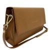 Kožena crossbody kabelka Baguette hladká