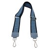 Látkový popruh ke kabelce modro-černý