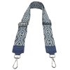 Látkový popruh ke kabelce modro-béžovo-bílý