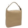 Kožená kabelka béžová
