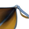 Kožená taštička Elen světle modrá