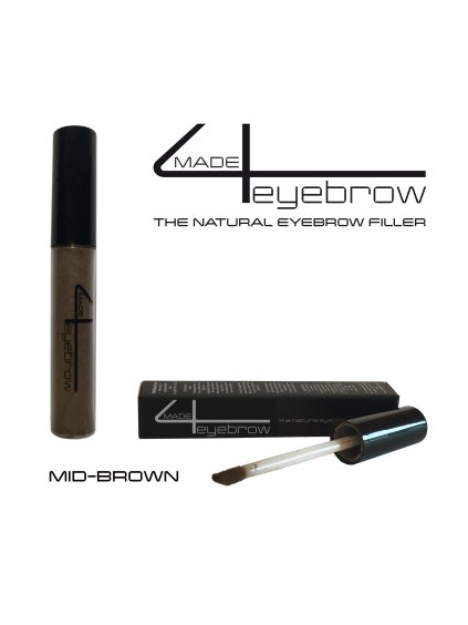 made4eyebrow vierkant METLOGO MID Brown