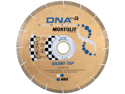 Montolit SCXS T kotouč na řezy nejtvrdších dlažeb pod vodou, 200mm