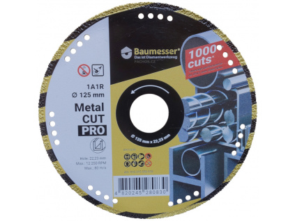 Baumesser Metal Cut 125 přední strana kotouče