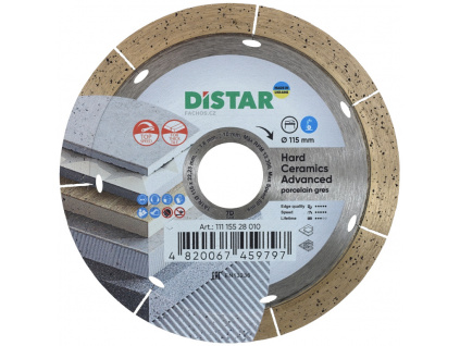 DiStar Hard Ceramics Advanced 115 přední strana kotouče