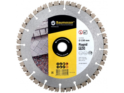 Baumesser Rapid Pro řezný kotouč do betonu, 230mm