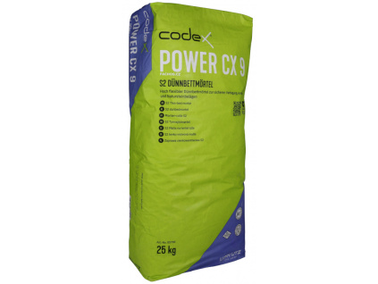 Codex Power CX 9 šedé flexibilní lepidlo na lepení dlažby (C2TES2), 25kg