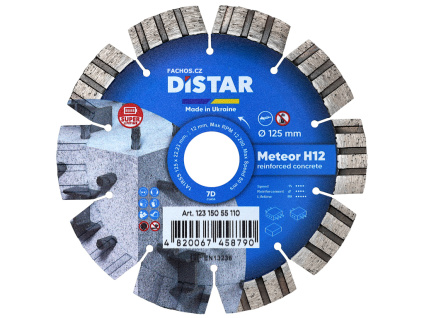 Distar Meteor H12 řezný kotouč do betonu a železobetonu, 125mm