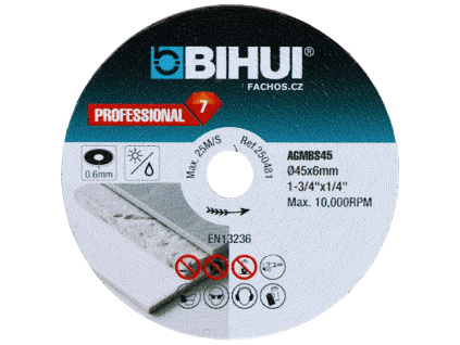 Bihui AGMBS45 řezný kotouček pro mikrobrusky, 45mm