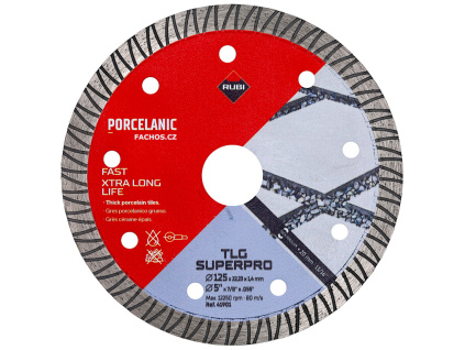 Rubi TLG Superpro řezný kotouč na dlažbu, 125mm