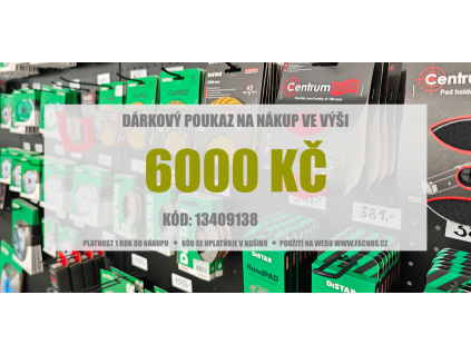 Poukaz na 6000Kč www.fachos.cz
