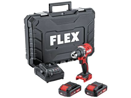 Flex 519049 18V aku vrtačka, nabíječka, 2x baterie