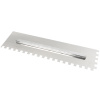 Rychloupínací nerez hladítko s hranatými zuby, 480x130mm