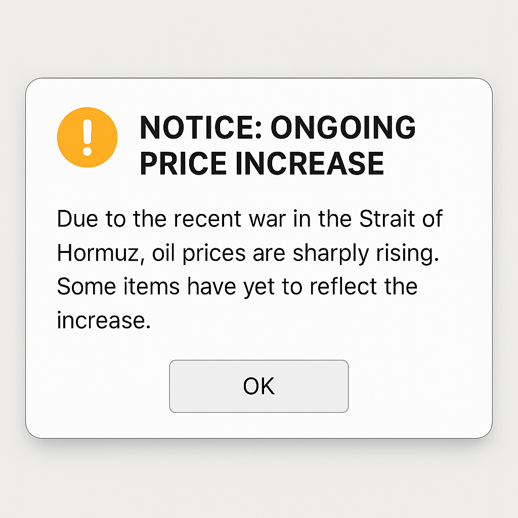 Market Conditions, Logistics Costs, and Potential Price Adjustments