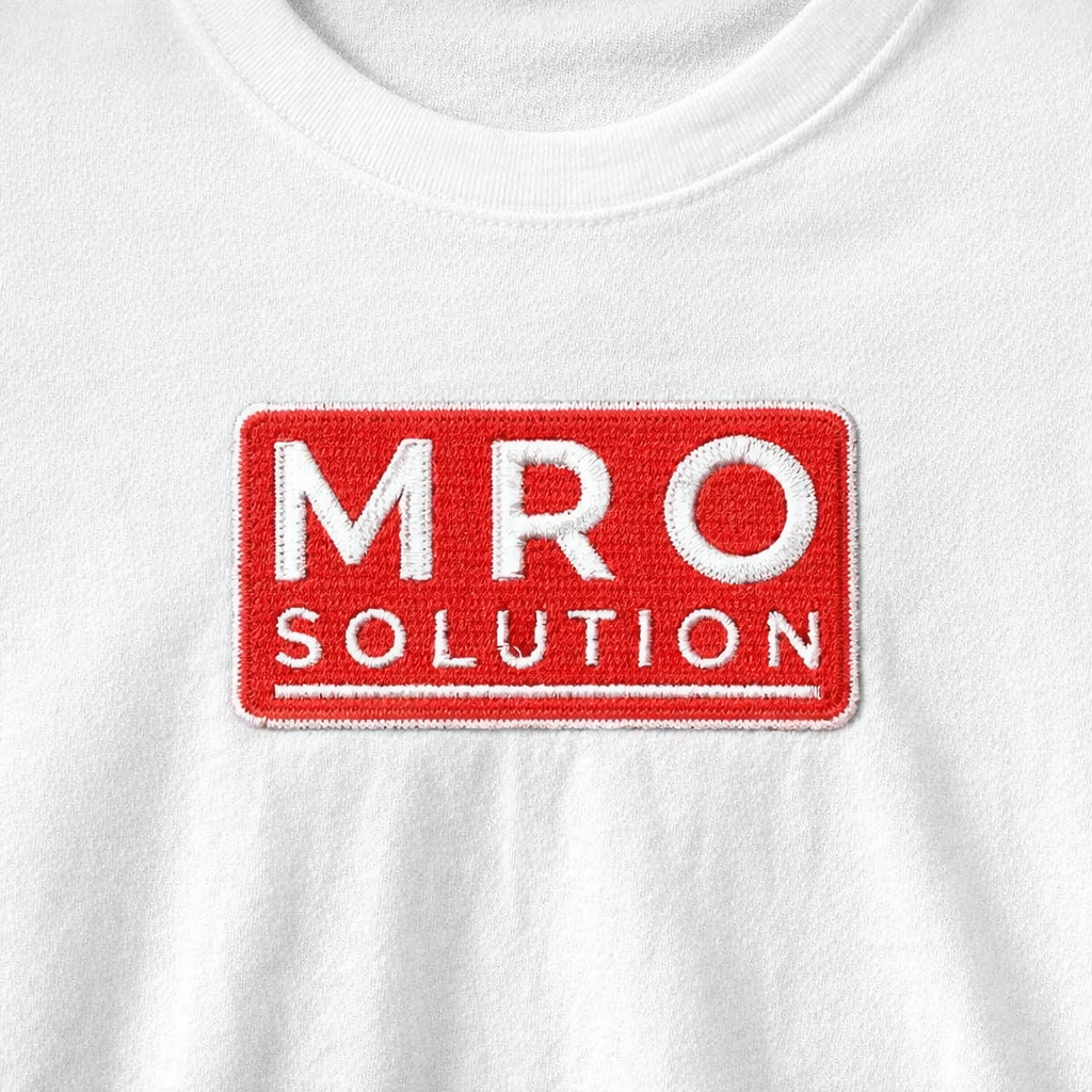 MRO Solution logo embroidery