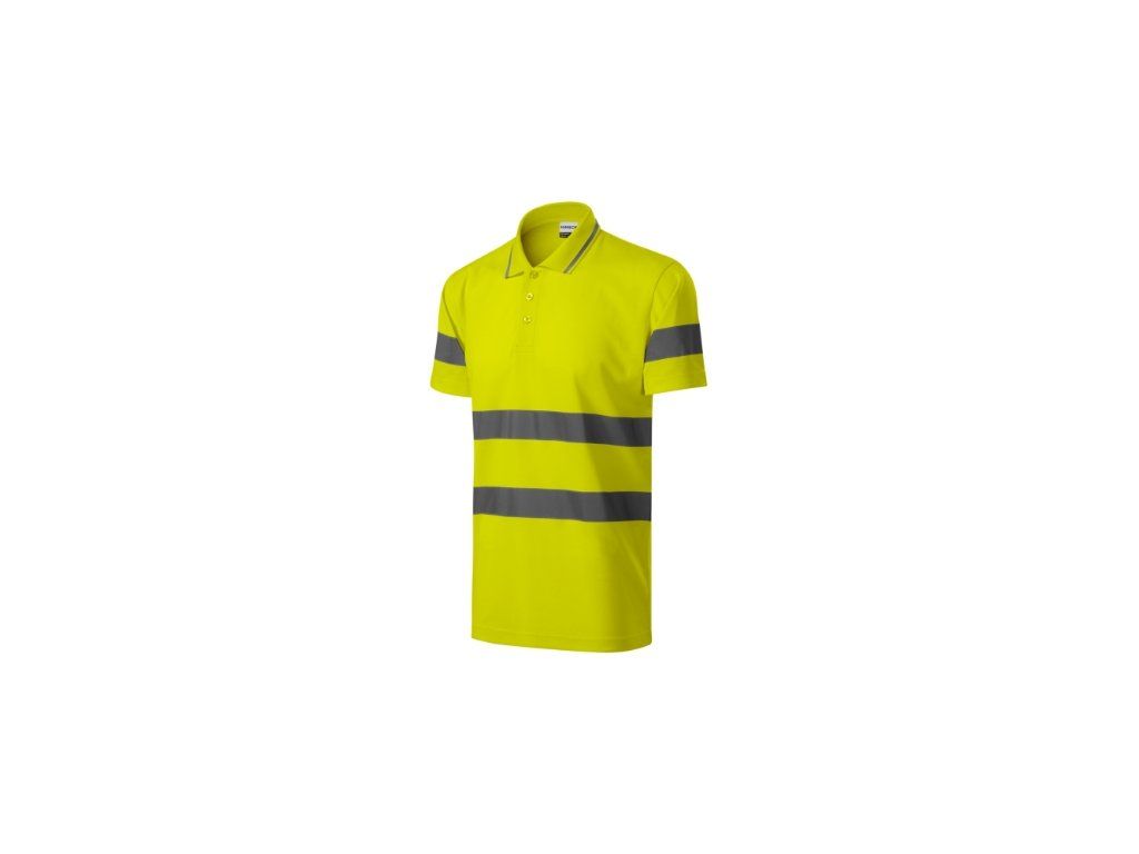 HV Runway Polo Shirt unisex fluorescent (Color yellow, Size 3XL)