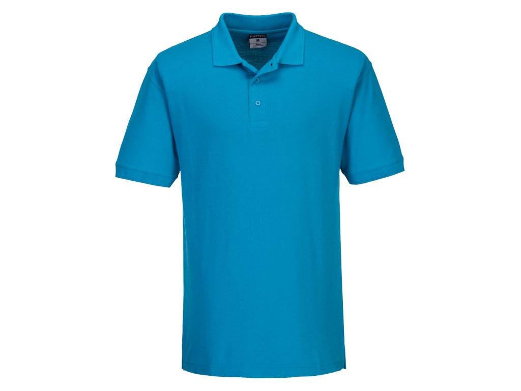 Naples Polo Shirt S/S (Color Aqua, Size XXL)