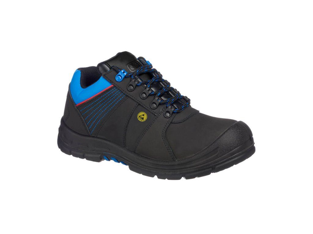 Composite Action Nubuck Low Shoe S3 ESD HRO SRC (Color Black/Blue, Size 39)
