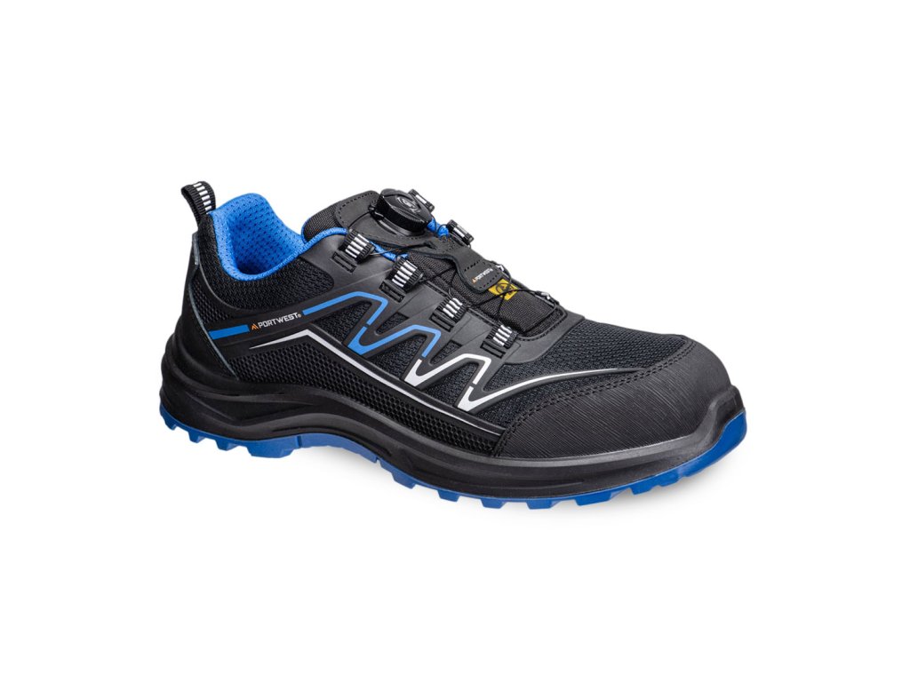Composite KPU and Mesh Trainer S1PS ESD SR FO (Color Black/Blue, Size 37)