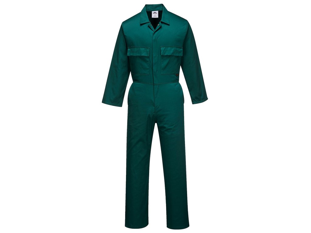 Euro Work Coverall (Color Bottle Green, Size XL)